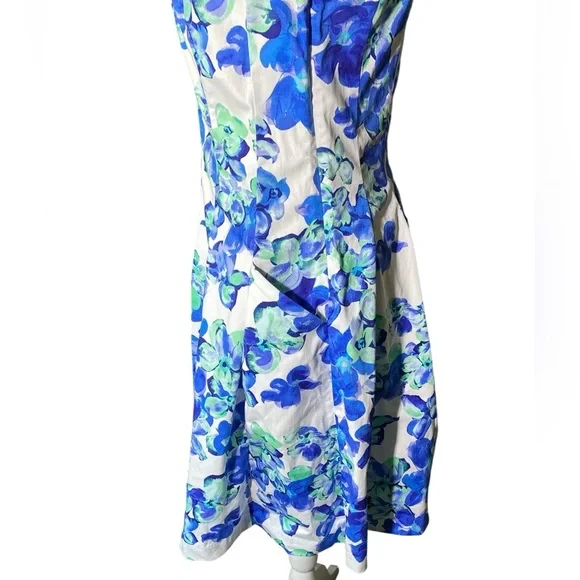 Ralph Lauren Blue Floral Mini Dress - Picture 11 of 11